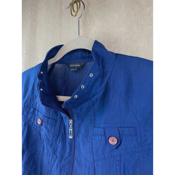 Position Full Zip Lightweight Womens Stylish Jacket Windbreaker Size Small - Picture 2 of 11